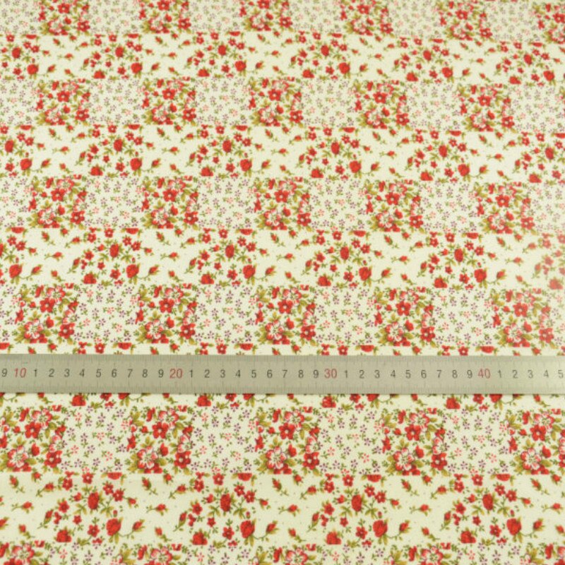 1 stuk bloemenstof 100%  katoenen stoffen voorgesneden fat quarter tela tissue tule tecido para patchwork naaikunstwerk