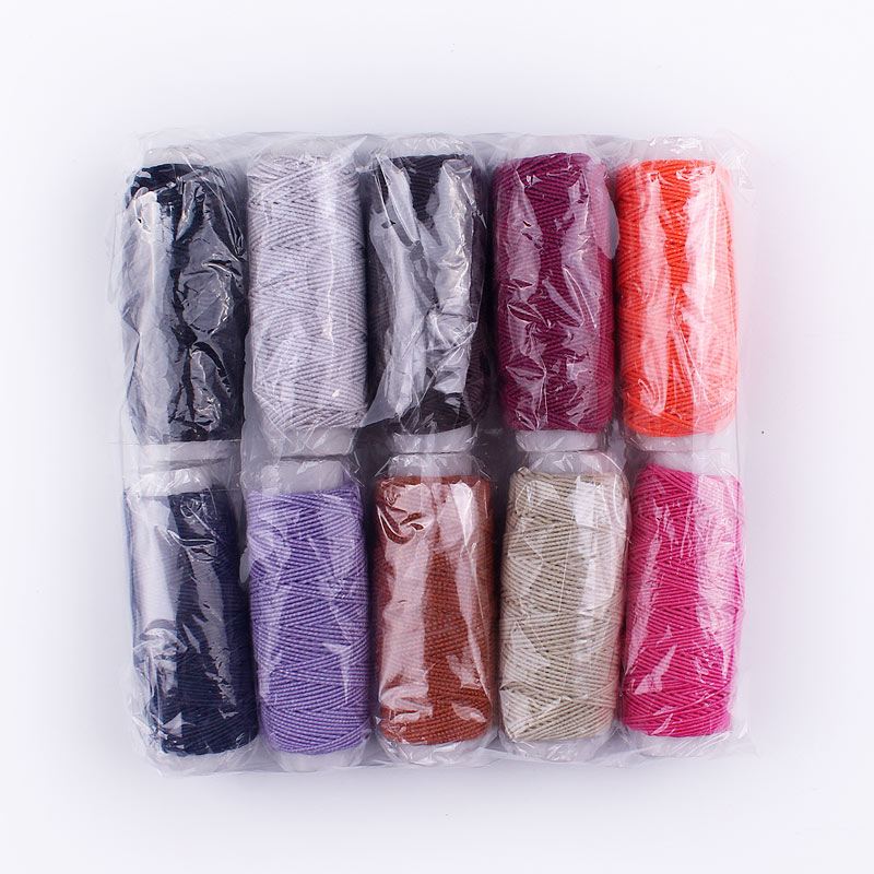 10Roll/Set Durable Elastic Threads For Sewing Machines DIY Thread Clothes Sewing Supplies Accessories White Black Thread Set
