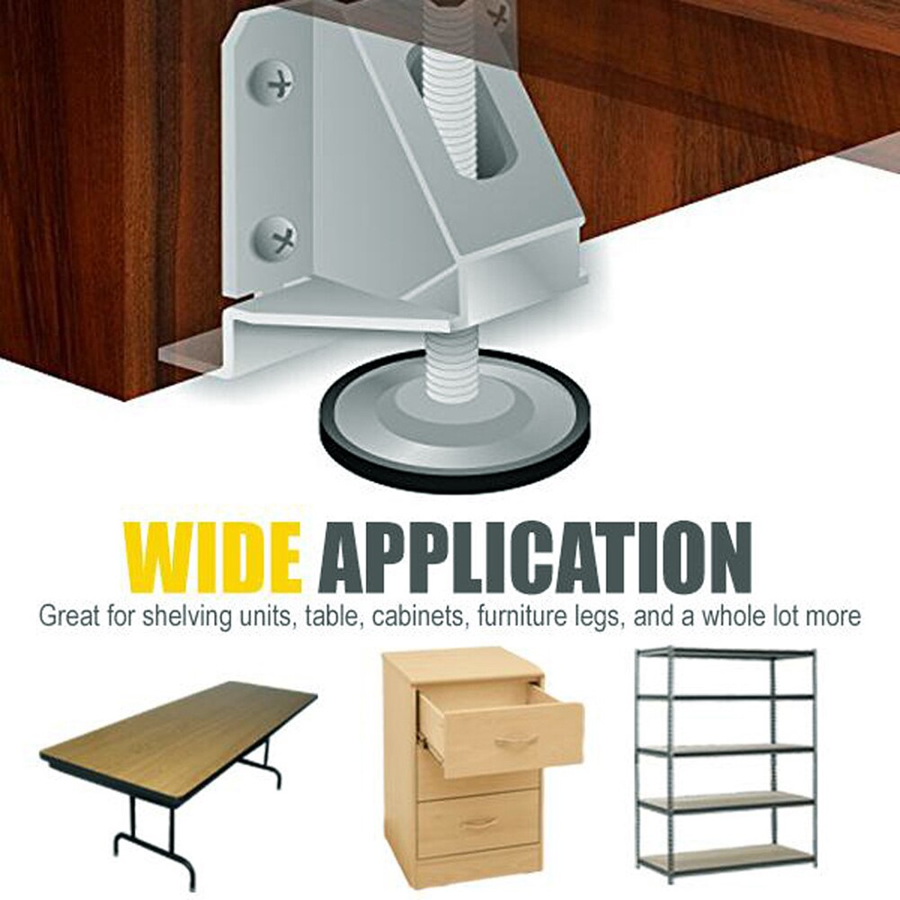 Stainless Steel Wardrobe Sofa Level Adjustable Feet Heavy Load Foot Furniture Cabinet Leg Bracket Floor Protection Hardware