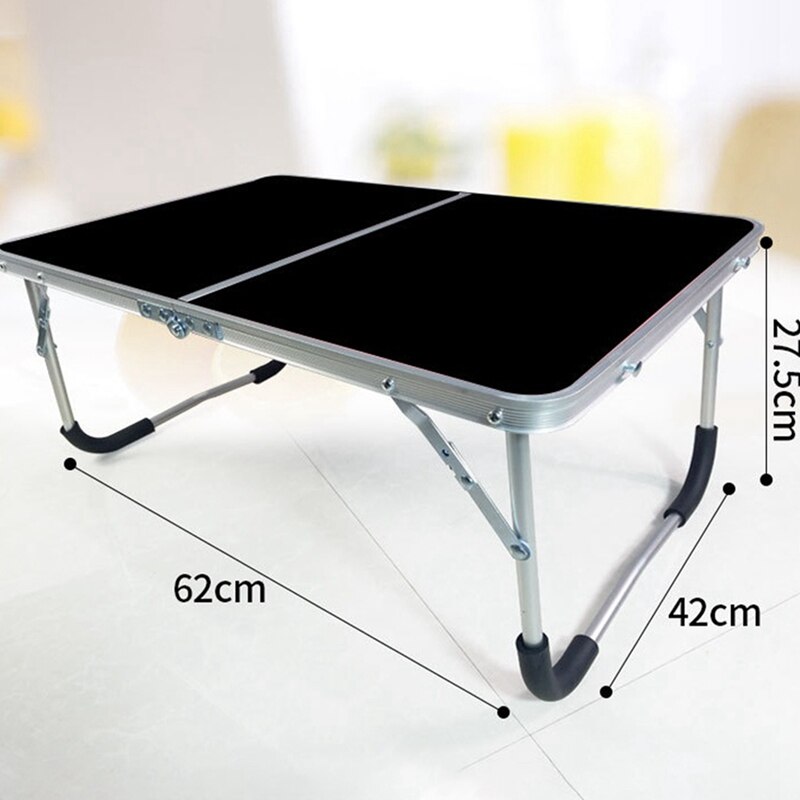 Portable Folding Table Multifunctional Folding Table Portable Picnic Rack Laptop Table for Outdoor Camping,Black