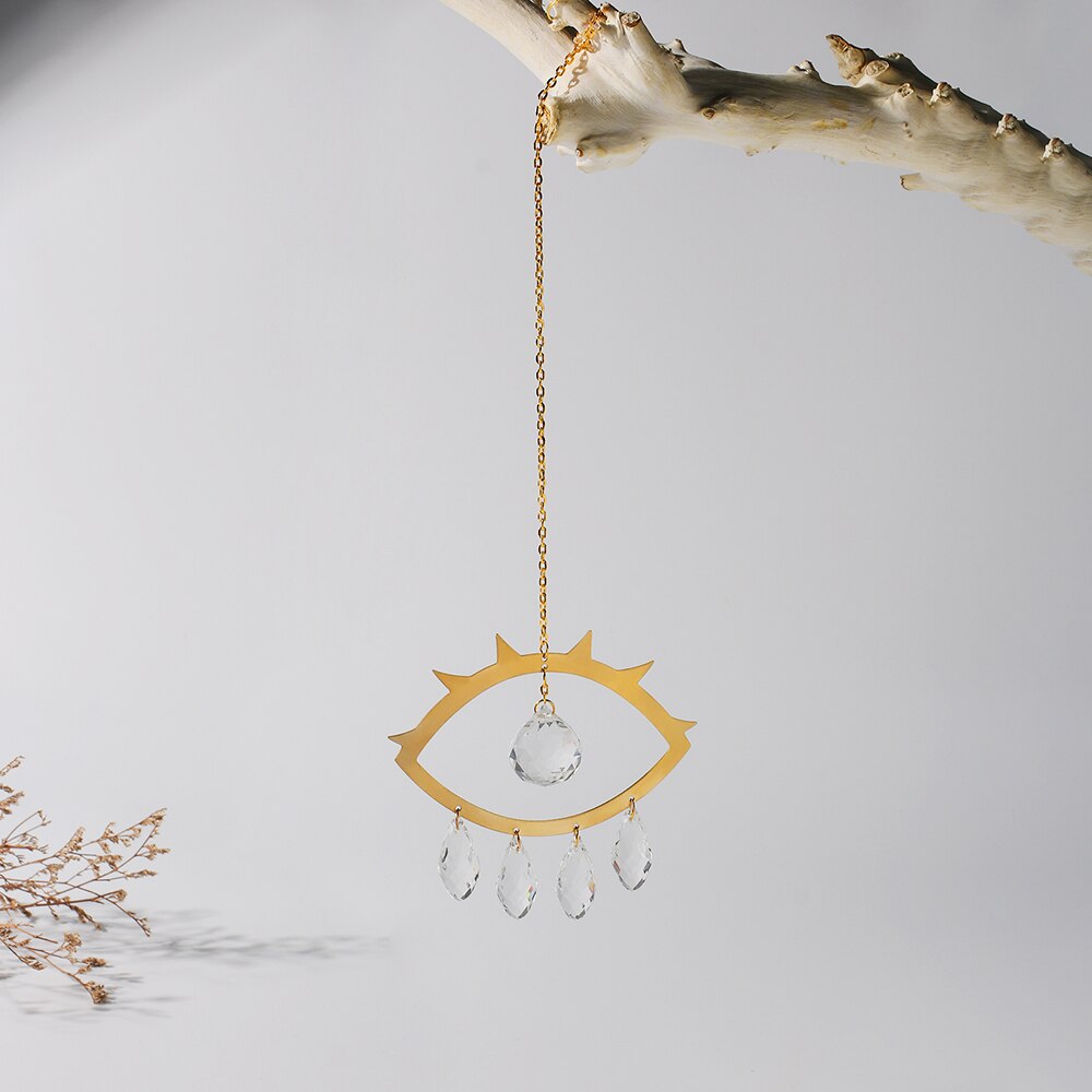 Eye Suncatcher Tuin Decoratie Outdoor Crystal Light Catcher Regenboog Opknoping Boho Inrichting Rainbow Maker Windows Suncatcher: Suncatcher M0849