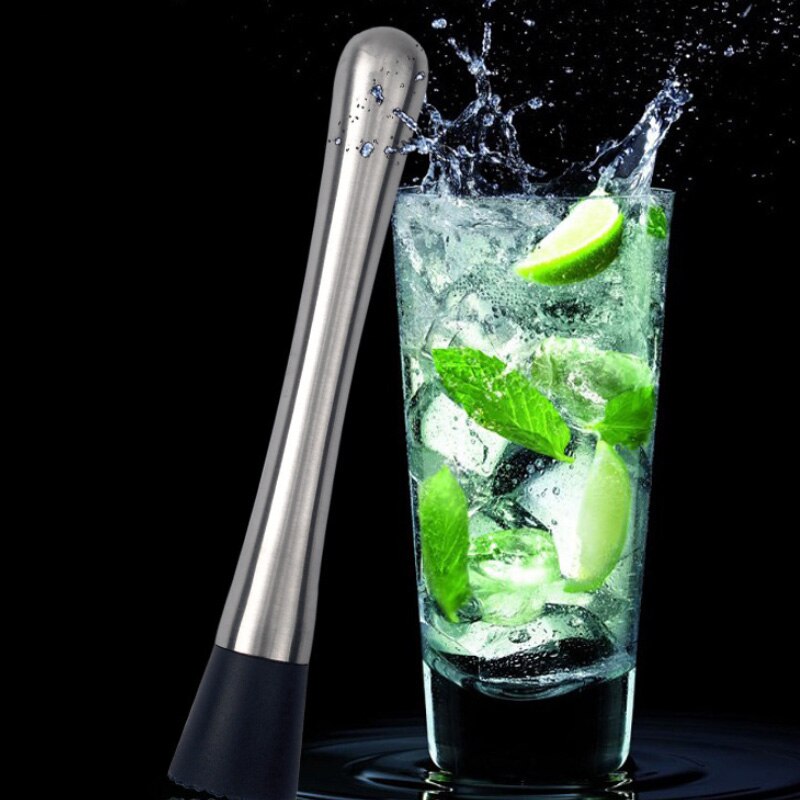 Rvs Cocktail Stok Plastic Ijslolly Ijs Verpletterende Tool Voor Catering En Bar Cocktail Accessoires Geperst Mint Laat