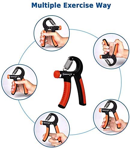 Gym Fitness Hand Grip Strength Exerciser Adjustable Wrist Strengthener Strength Trainer Hand Exerciser Gripper Workout Kit