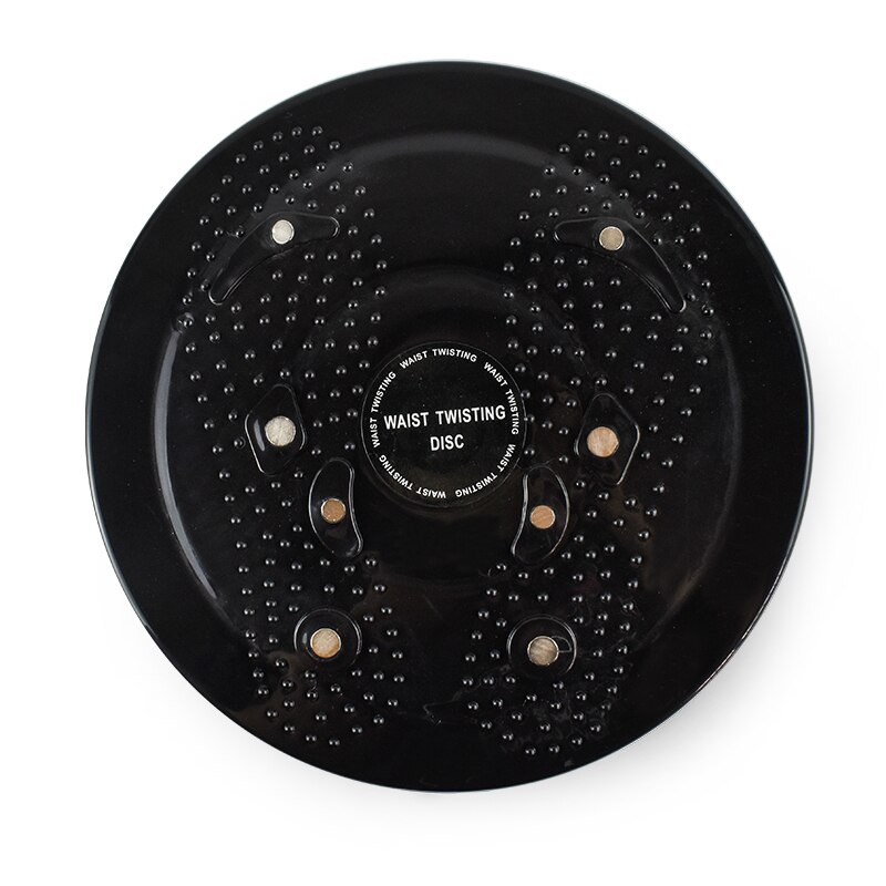 Waist Twisting Disc Balance Board Fitness Equipment for Home Body Aerobic Rotating Sports Magnetic MassagePlate Exercise Wobble: Black