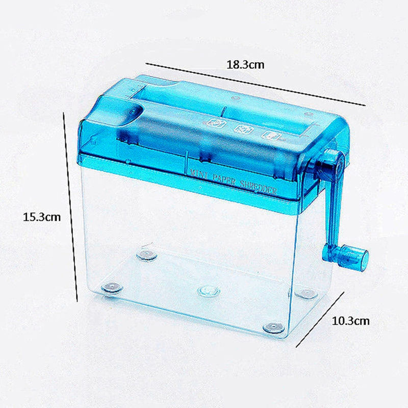 A6 pequeño portátil Mini Manual trituradora de papel para el hogar Oficina