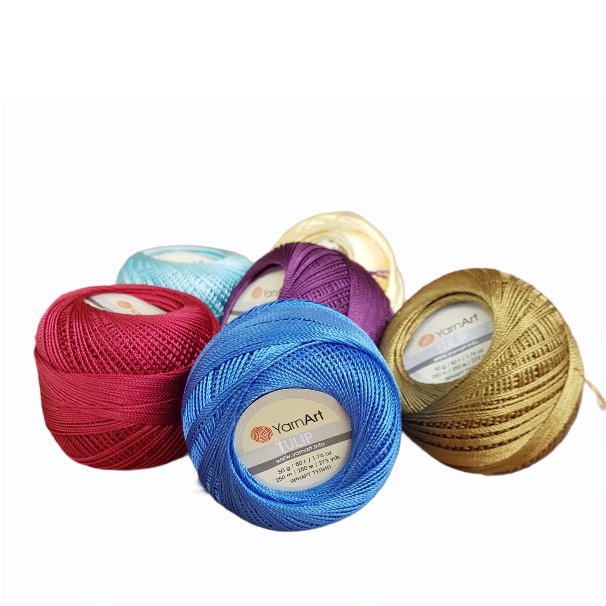 Garn tulipan batik garn 50gr-250mt %100 mikrofiber broderi hånd hæklet blonder nålespids korssting tråd strikketape