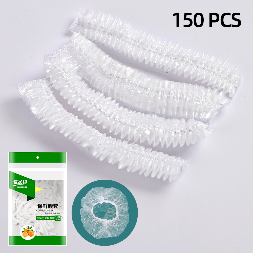 Reusable Food Storage Silicone Covers Set Bowl Plate Wrap Elastic Fruit Vacuum Seal Lid for Freezer/Microwave: Ordinary 150Pcs