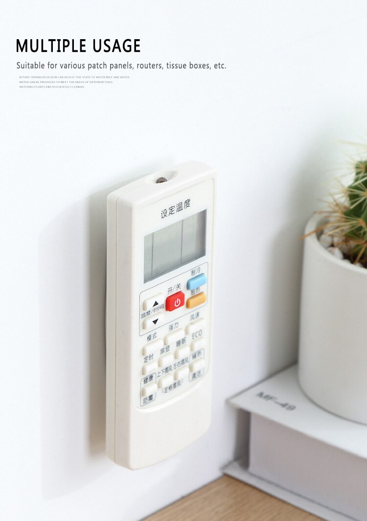 Home-free Wall-mounted Plug-in Board Router Plug-in Line Board Holder Adhesive Holder Without Perforation Install Bottom Board