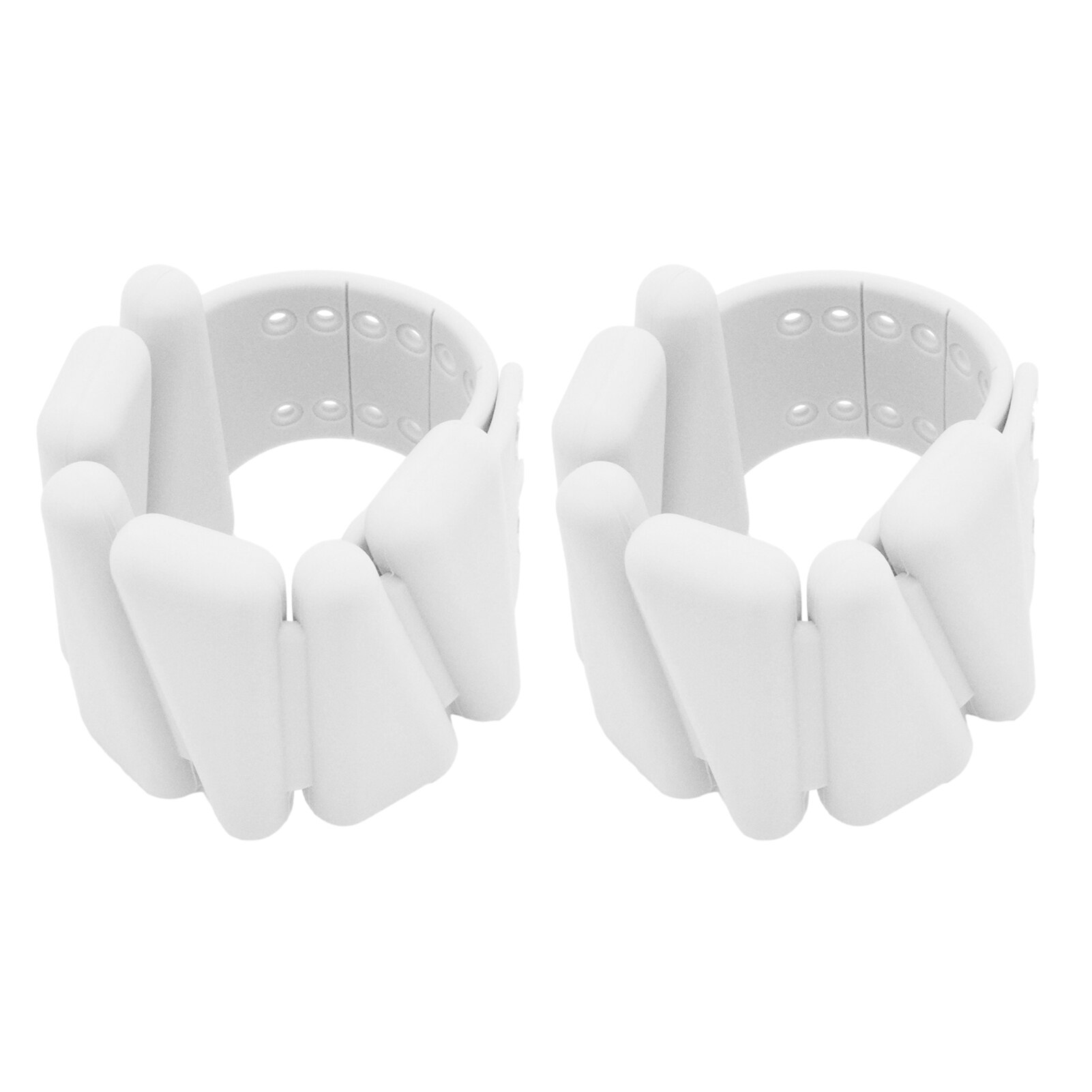2 Stuks Enkel Pols Gewicht-Dragende Band Dragende Dragende Armband, gebruikt Voor Yoga Fitness Oefening Walking Jogging: WHITE