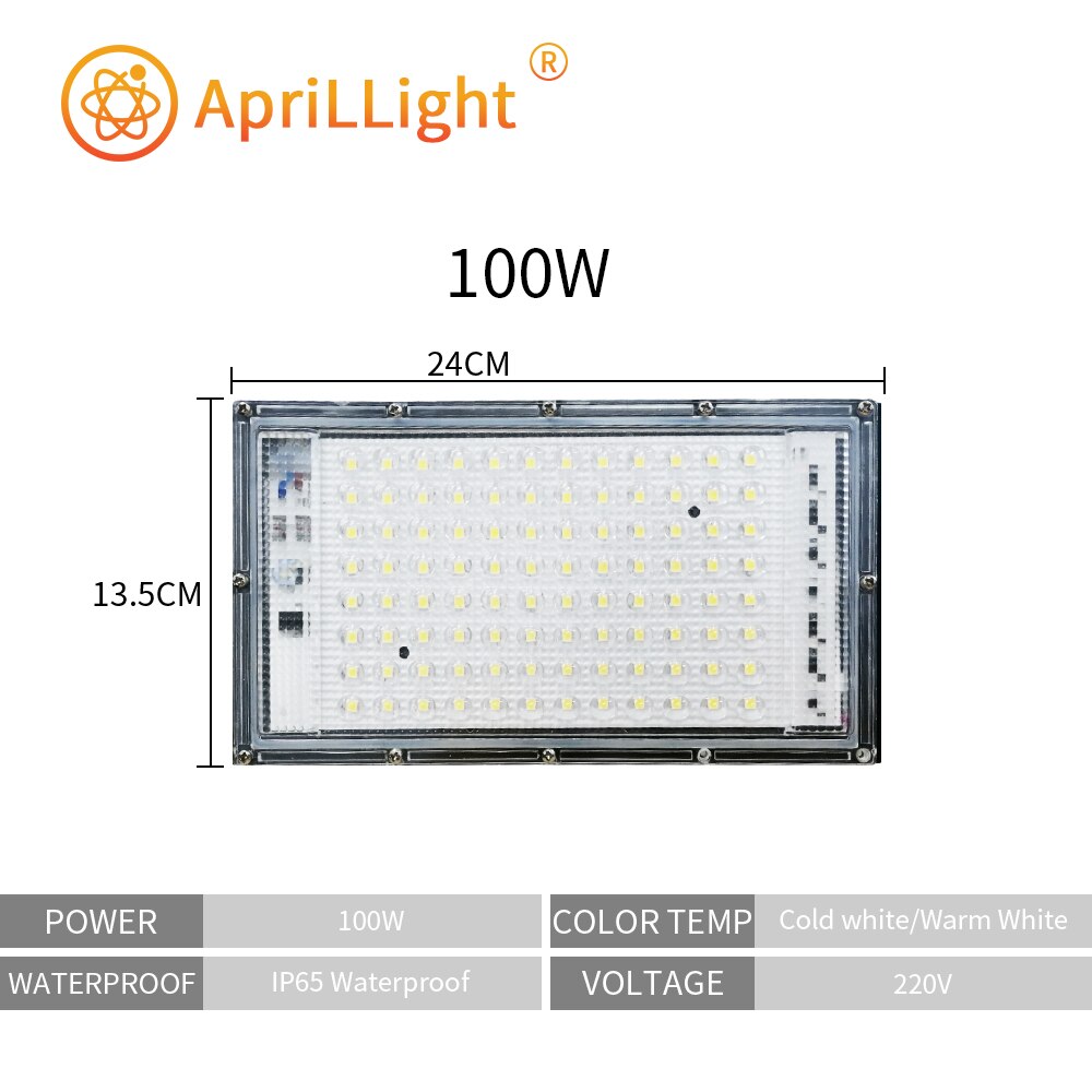 100W Led Flood Light AC 220V 230V 240V Outdoor Floodlight Spotlight IP65 Waterproof LED Street Lamp Landscape Lighting