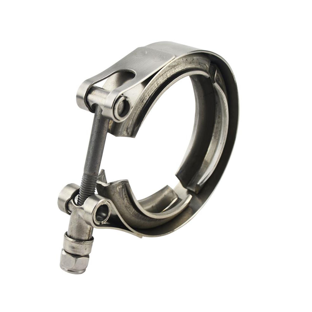 Stainless steel 304 v band clamp for turbo exhaust downpipe v band exhause clamp