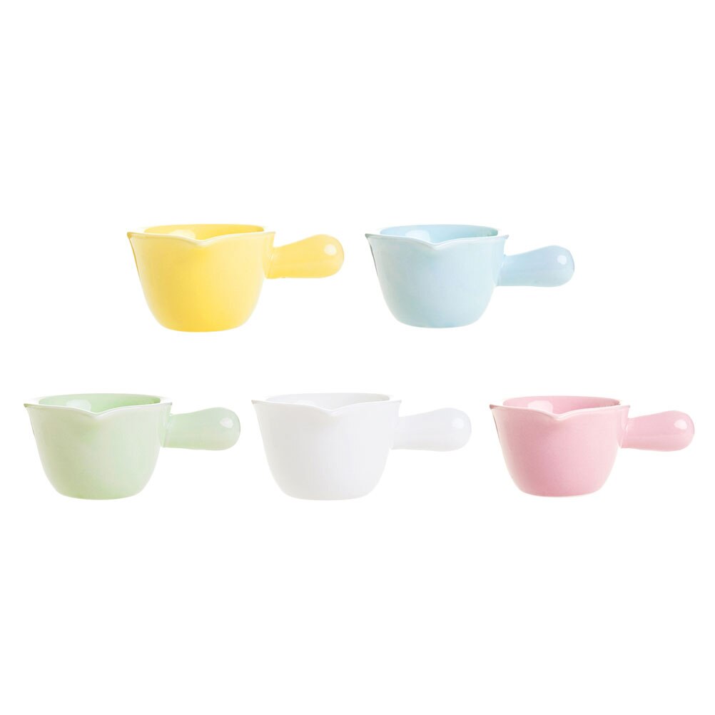5pcs Creamer Jugs Handle Ceramic Dipping Bowls Steak Sauce Jugs Mini Creamer Jugs for Restaurant Home