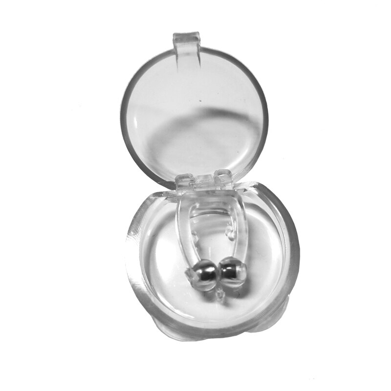 Silikon magnetisk anti snorke stopp snorking neseklemme sovebrett sovehjelp apnévakt nattenhet med etui