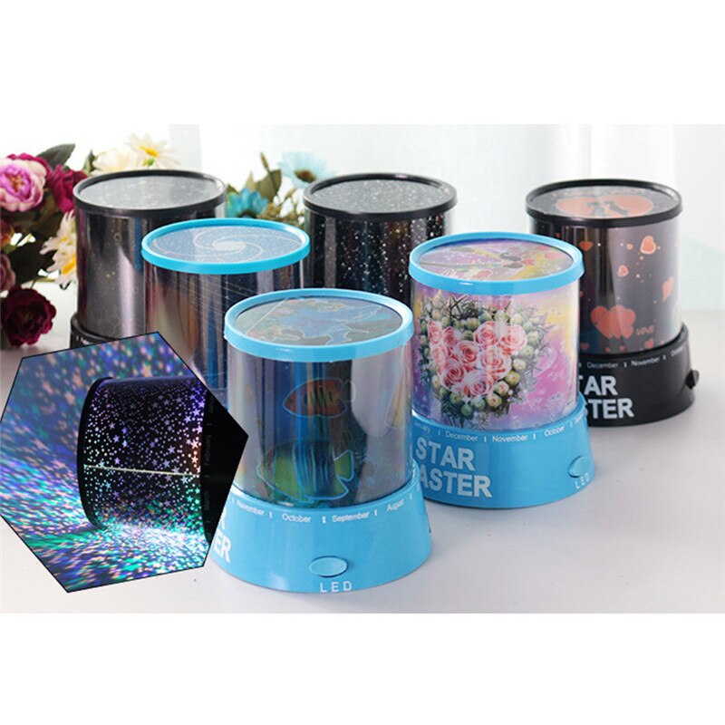 Led stjärnklar natt projektorlampa barn projektor stjärnhimmel stjärna barn barn sova usb projektionslampa