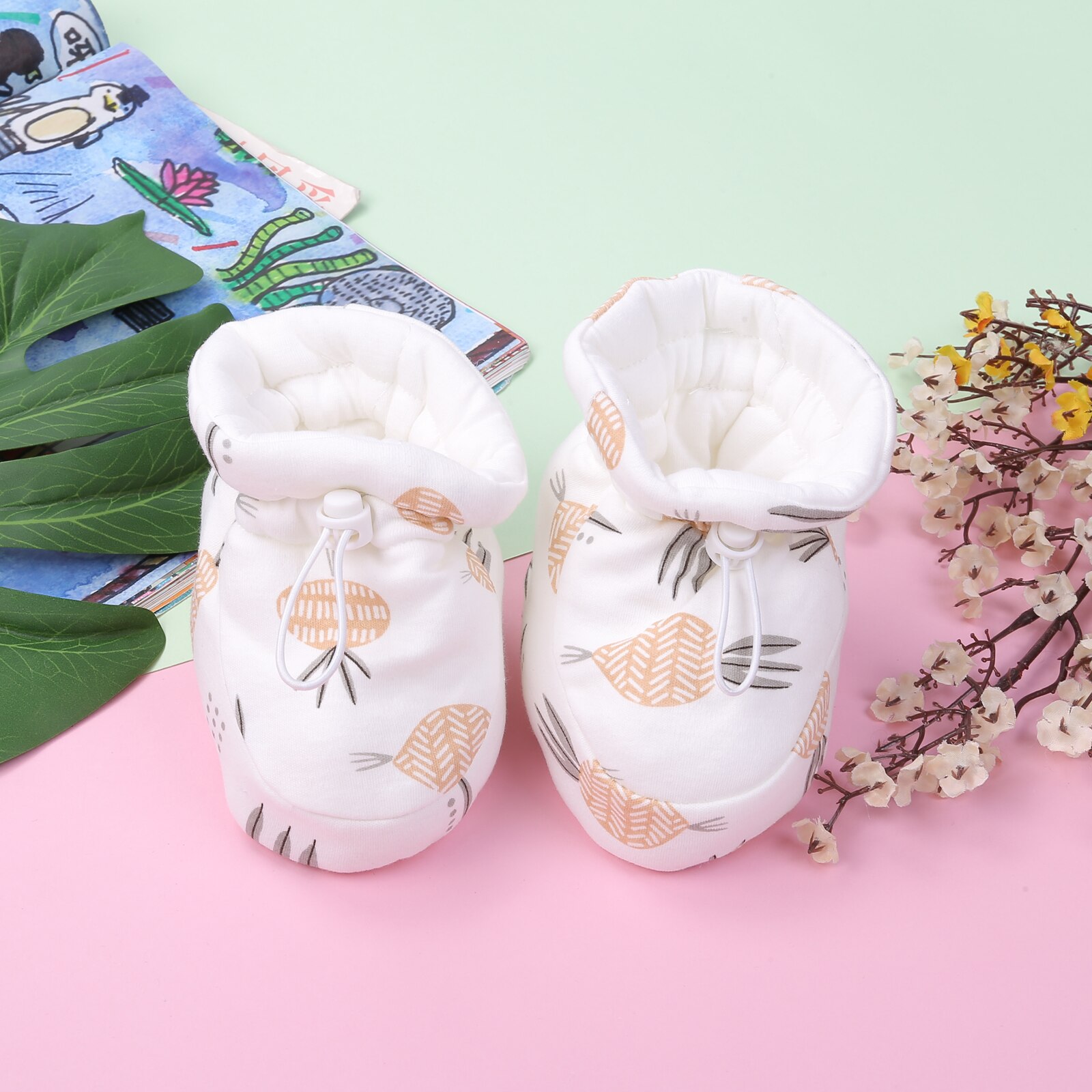 Emmababy Pasgeboren Baby Booties Leuke Gedrukt Winter Slippers Zachte Zool Toddle Eerste Wandelaars Wieg Schoenen: 07