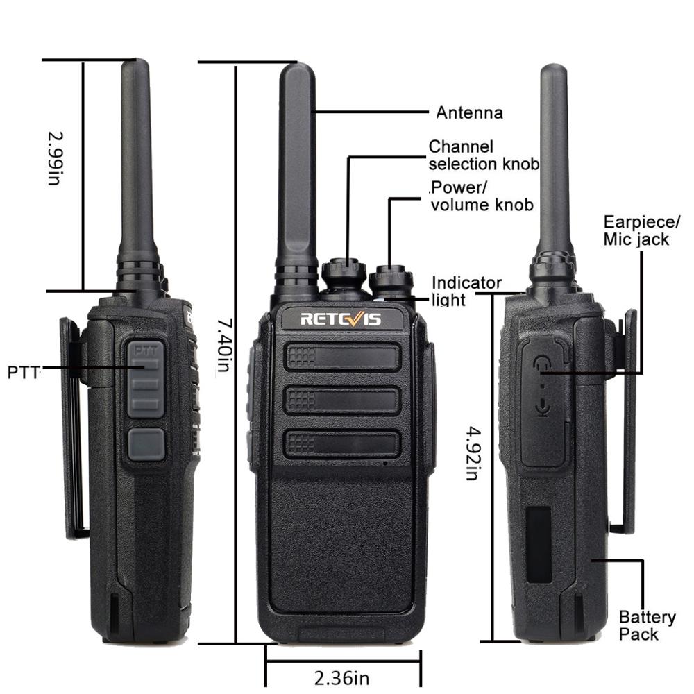 4 pièces rechapé RT28 talkie-walkie PMR Radio VOX PMR446/FRS Micro USB charge Portable Mini émetteur-récepteur de Station de Radio bidirectionnelle