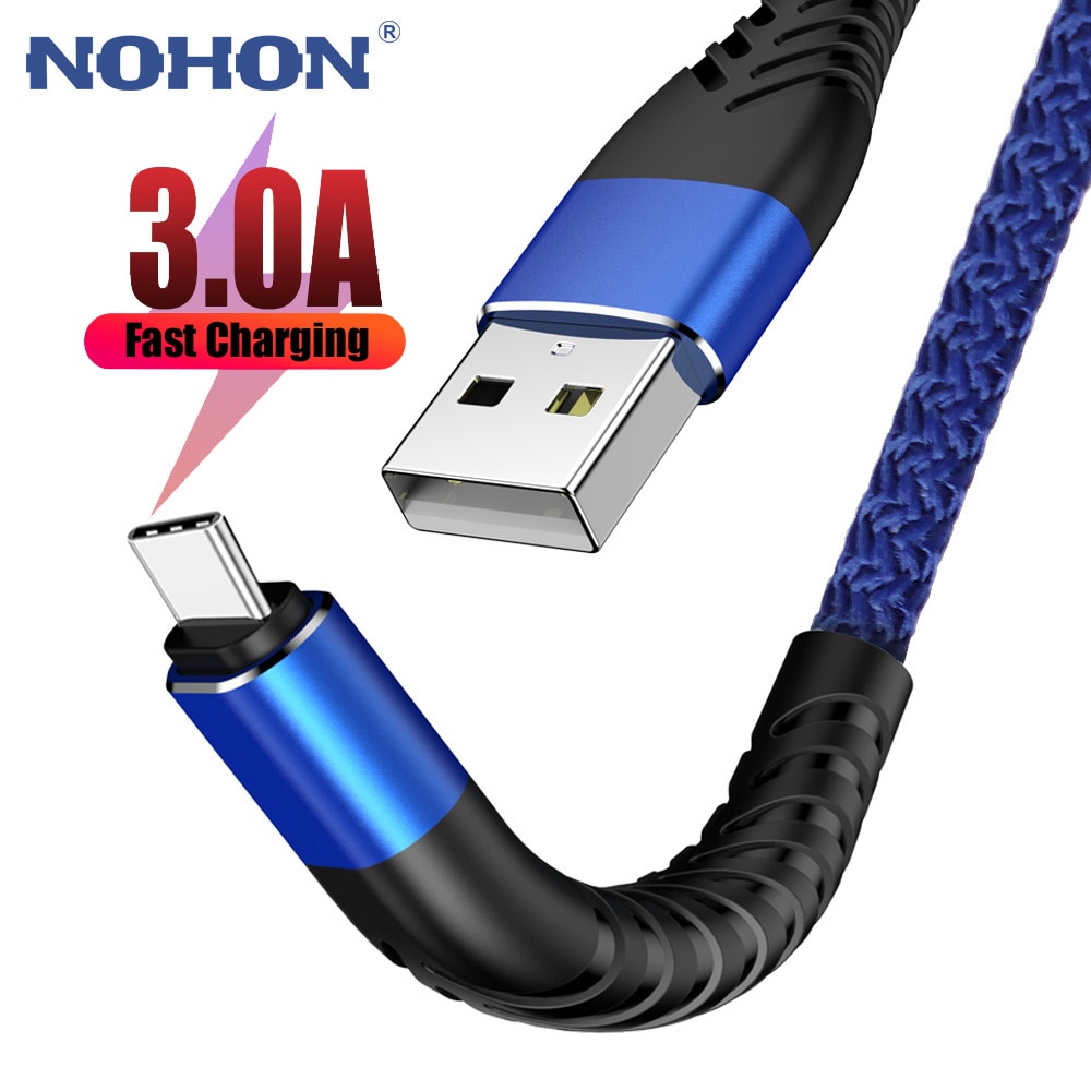 1M 2M 3M USB C Charger Cable Type C Data Cord For Samsung Xiaomi mi 9 Note 7 8 K20 Pro Oneplus USBC TypeC Fast Charge Phone Wire