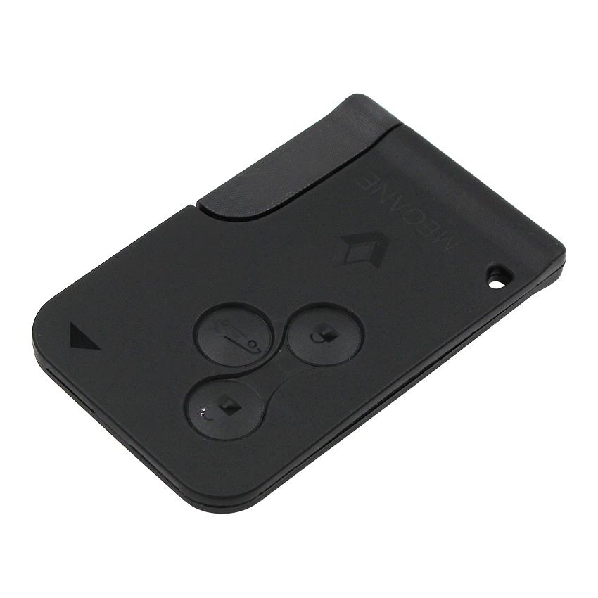 3 button smart remote key shell for Renault Megane Scenic Clio with buckle detachable with small insert key