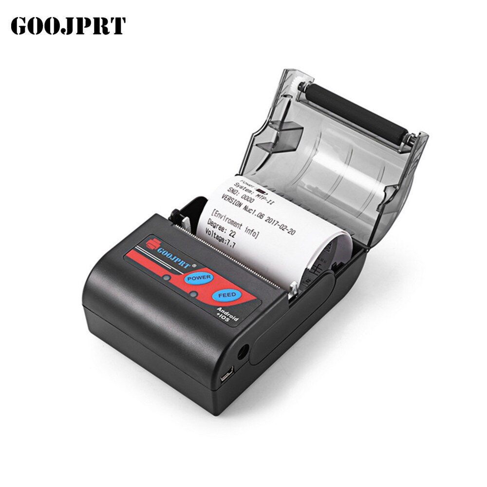 Goojprt håndholdt bluetooth termisk kvitteringsprinter mobil mini 58mm bærbar printer usb billet printere til android ios system