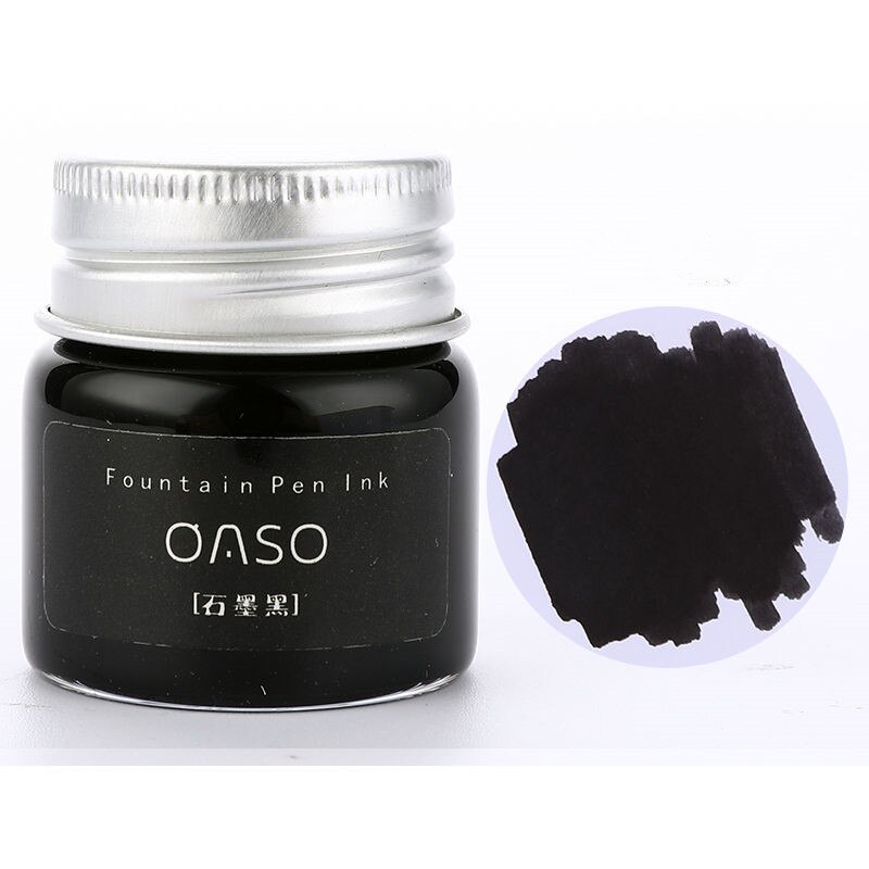 1pc 20ml Authentic Pure colorful ink without fountain pen ink pen nib ncomics refill Penna stilografica carbon pimio 03826: Black