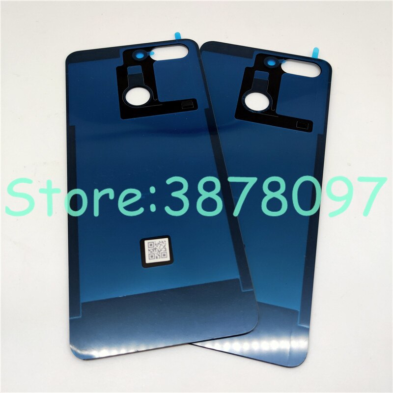 Tampa traseira de vidro da bateria 5.7 ", para zte blade v9 v0900, capa com adesivo
