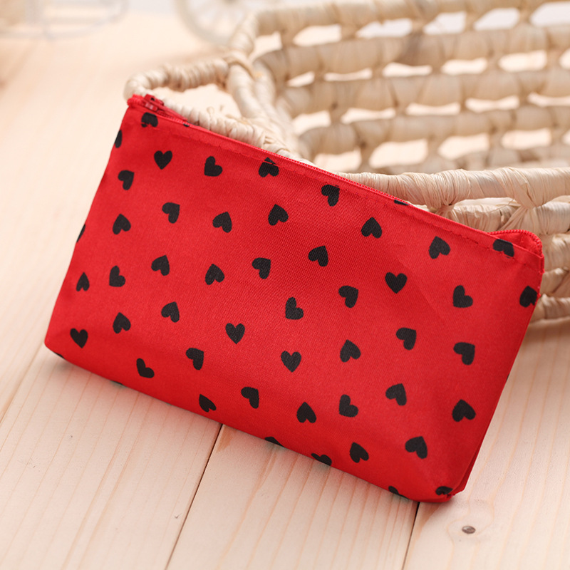 Women Cosmetic Bag Travel Make Up Bags Ladies Makeup Pouch Neceser Toiletry Wash Organizer Case Clutch Tote: Red