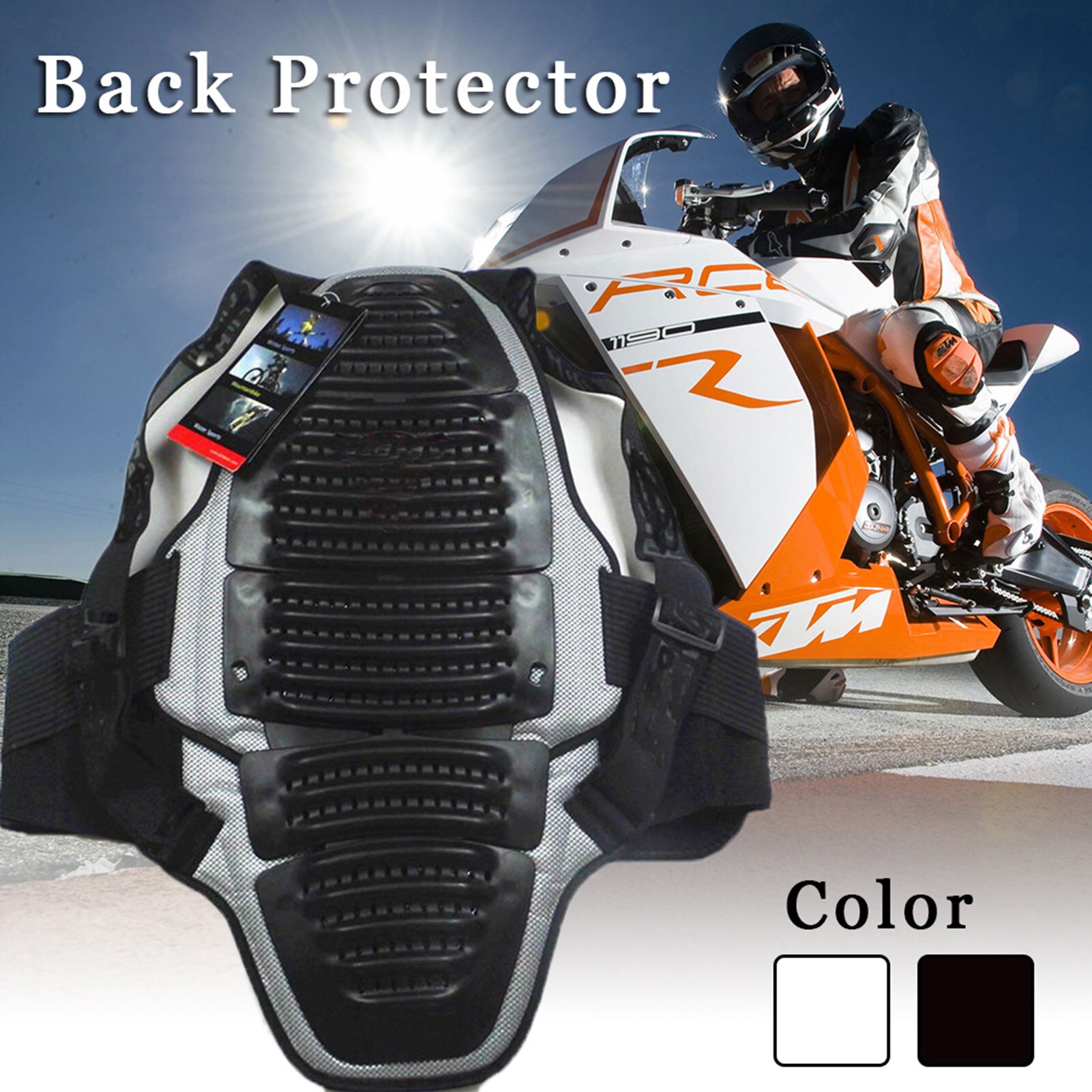 Motorcycle Back Protector Safety EVA Armor Riding Equipment Extreme Sports Motocross Gear Column Body Combination N