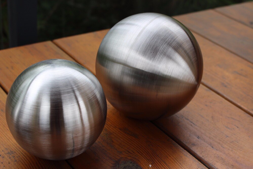 Dumb light ball Dia 200mm 20cm stainless steel wire drawing ball hollow ball decoration ball decorative furnishing articles