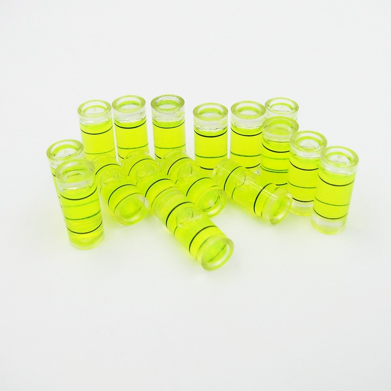 100pcs 7*16mm Spirit level vial Plastic Mini level Plastic bubble level Acrylic leveler for Wall TV or Hanging wall picture