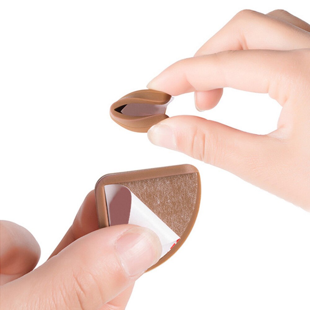 Pack of 4 Corner Protectors Soft Silicone Stop Injuries For Furniture Window Safety Guard Self Adhesive