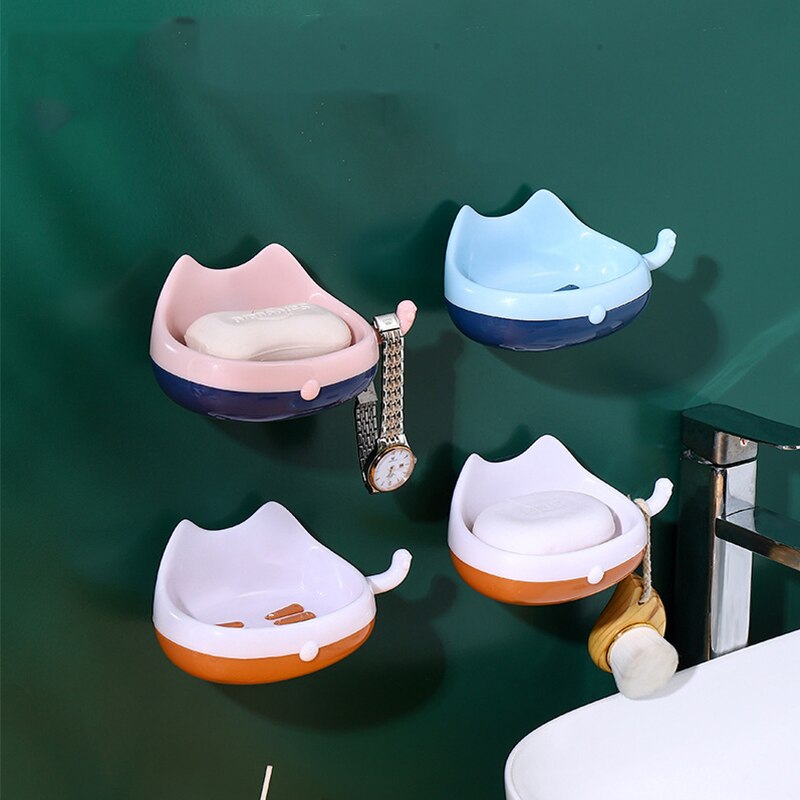Kawaii – boîte murale de rangement pour porte-savon, porte-éponge, fait à la main, accessoires de salle de bains