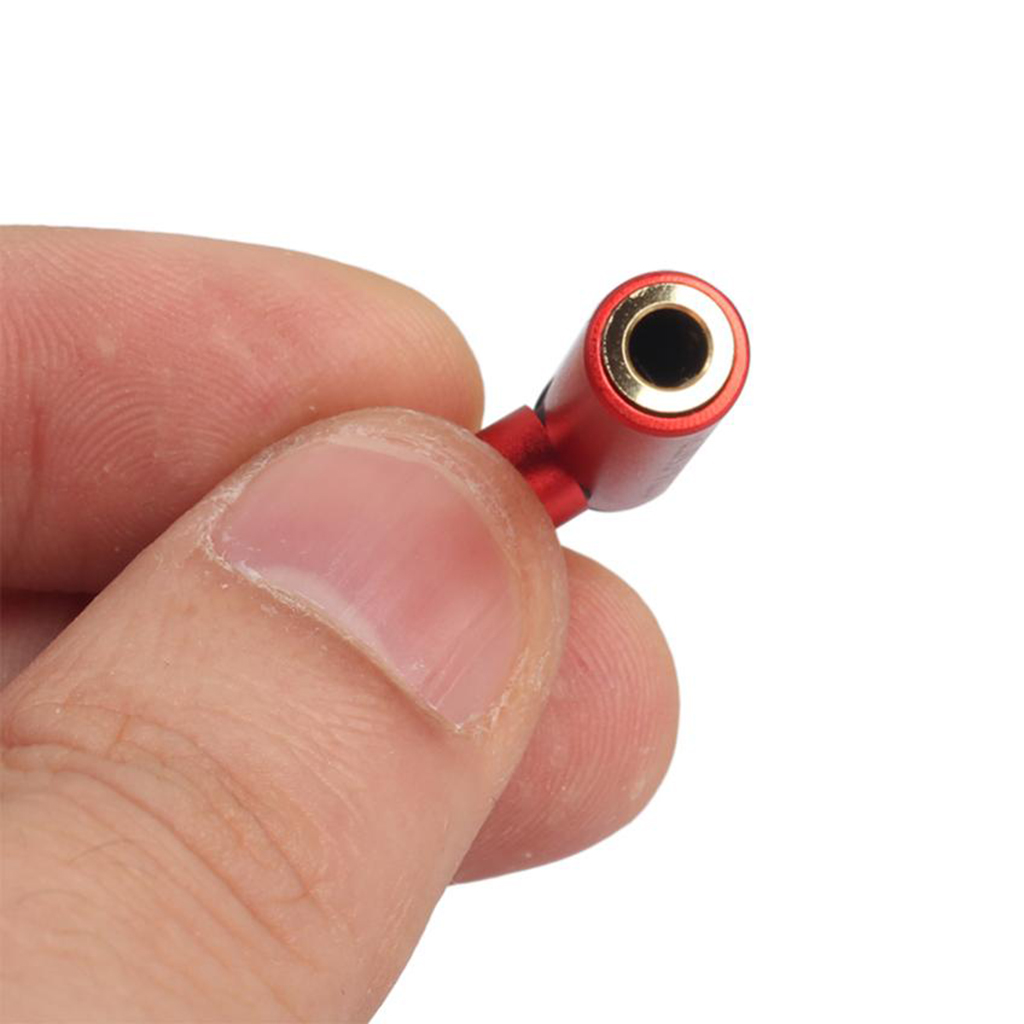 3.5mm Koptelefoon Audio Adapter Kabel Converter Rood Voor Mic Microfoon Onderdelen