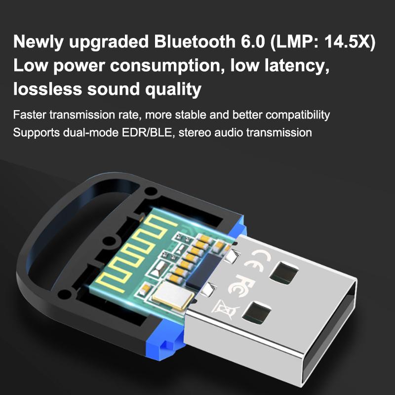 USB Bluetooth 5.1 Adapter - Ontvanger & Zender voor PC Windows 11/10/8.1 - Toetsenbord/Muis Dongle