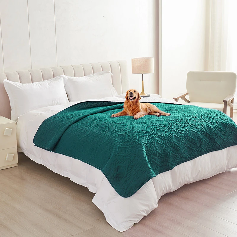 Colcha à prova de sujeira, capa impermeável para cama de cachorro, cobertor para móveis, protetor de cama, capa de sofá para cães e gatos, apoio antiderrapante