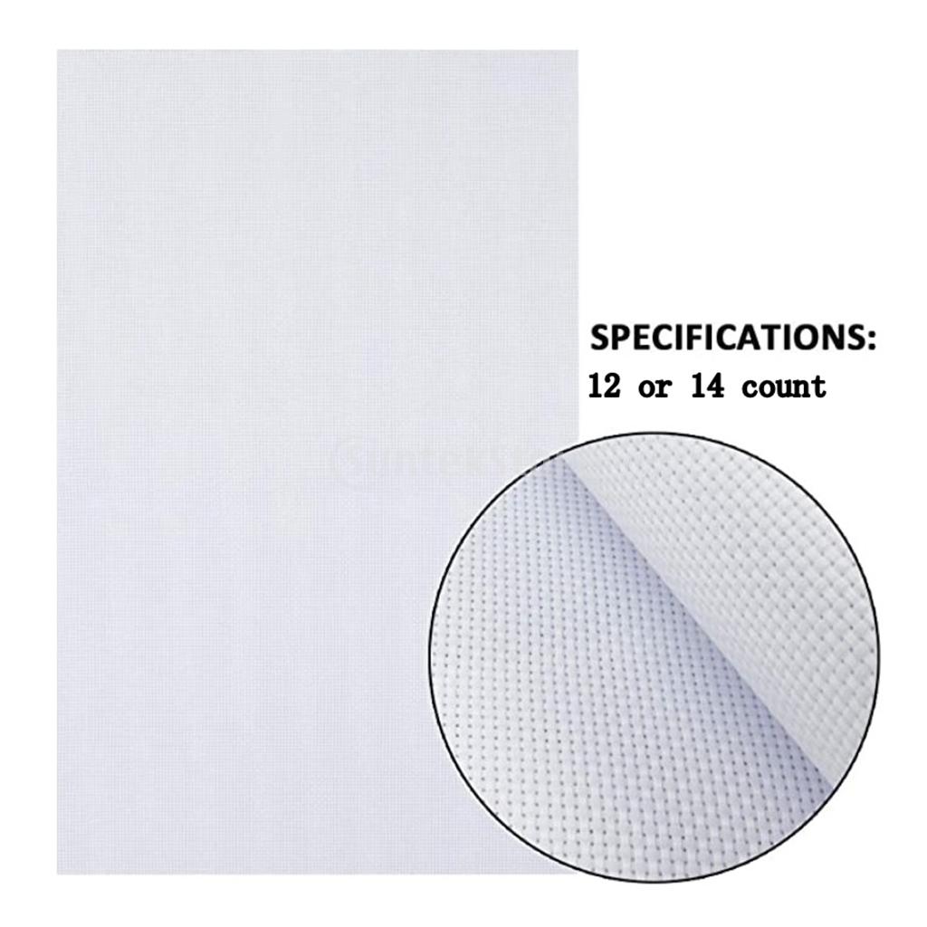 Embroidery Aida Cloth Cross Stitch Fabric Cotton Various Sizes needlework fabric cloth linen needlepoint canvas