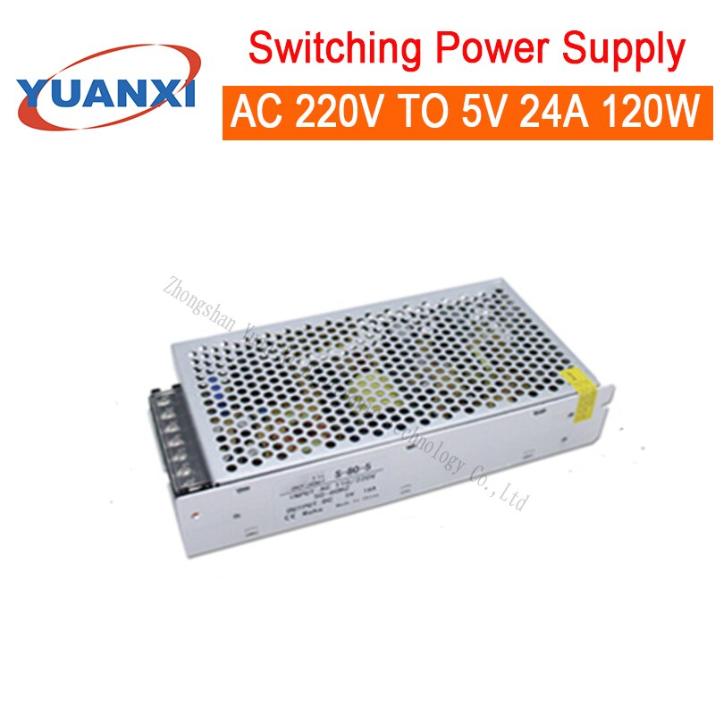 120W Switching Power Supply AC 110V/220V TO 5V 24A 120W