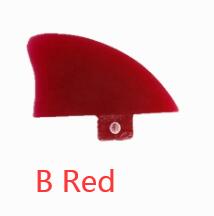 Single Small Surf Fin wakeboard Fins Knubster Centre Kneel kiteboard surfboard Fin Blue Red Smoky: B Red