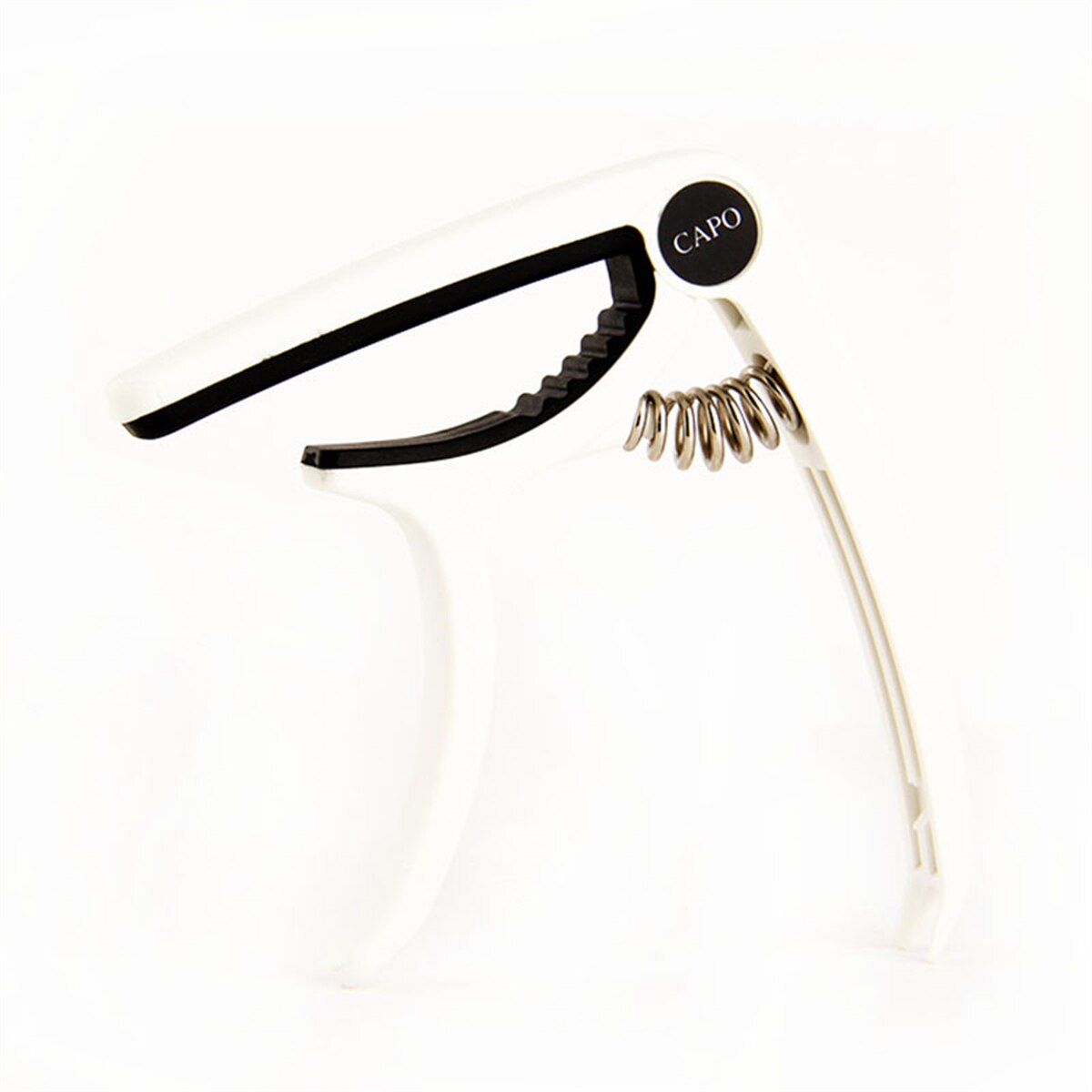 Gitar capo for 6- strengs akustisk klassisk gitar elektrisk gitar stemmeklemme musikkinstrument ukulele bassgitartilbehør: Hvit