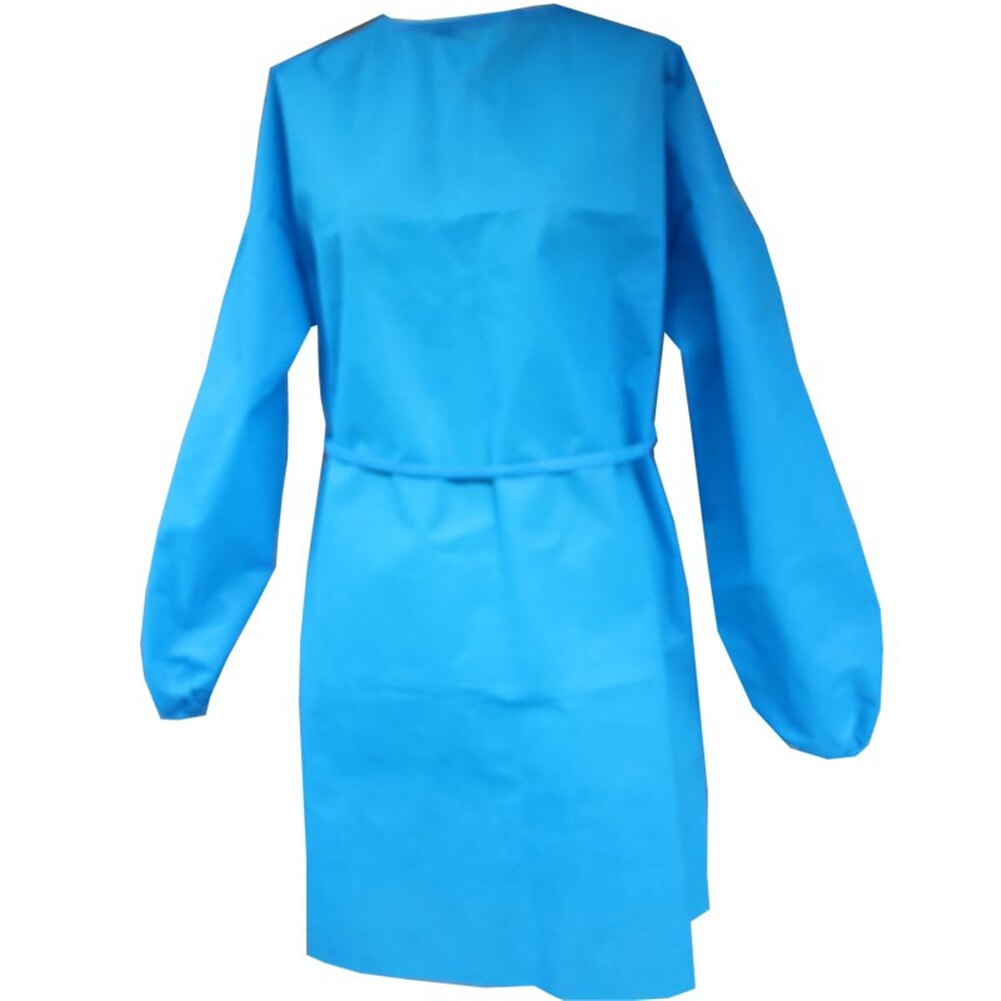 Unisex engangs isolationskjole non-woven beskyttelsestøj støvtæt beskyttende overalls: 1