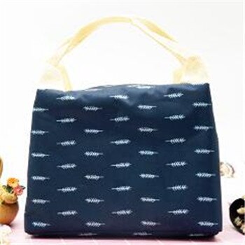 Outdoor Picnic Bag Strip Flamingo Insulated Lunch Bag Picnic Basket Animal Hiking Camping Travel Thermal Lunch Box Bag Cooler: Blue