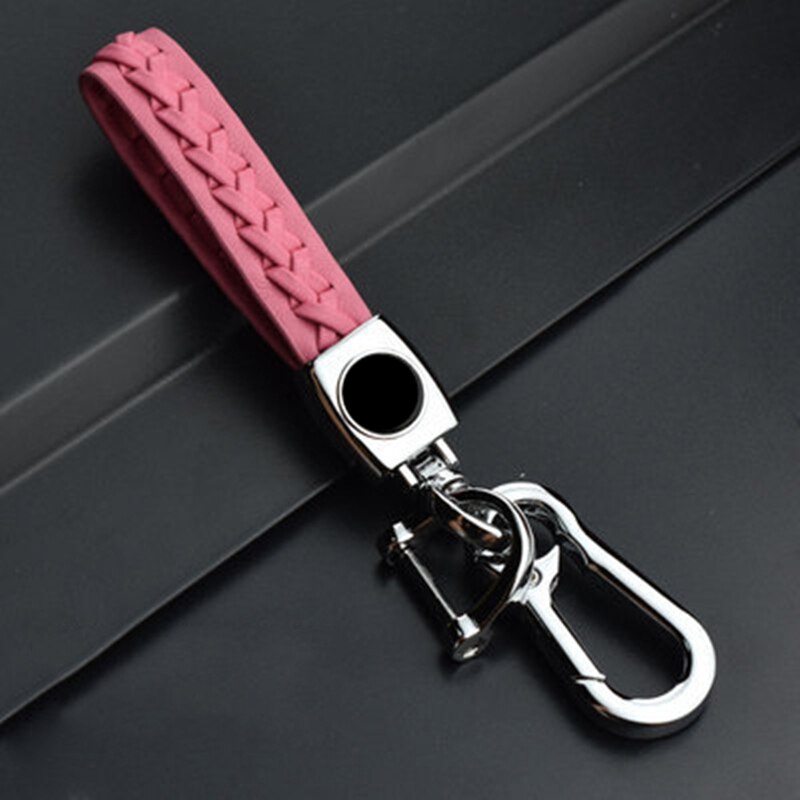 ABS Key Holder Car Key Cover Case For Mazda 2 3 5 6 CX7 CX9 RX8 MX5 MPV Demio 2 Button Remote Car Flip Key Case: pink keychain