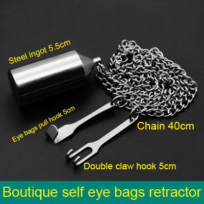 Eyelid Tools HR-505 Beauty Shaping Eye Bag Self-Retracting Hook Double Eyelid Retractor Beauty Health: Brushed Brass