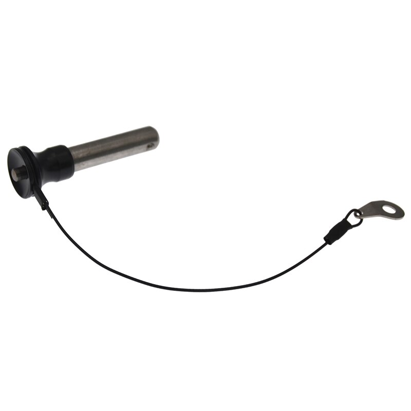 Push Button Quick Release with End Stroke Ball Lock Quick Release Pin 12mm-40mm Black +Silver