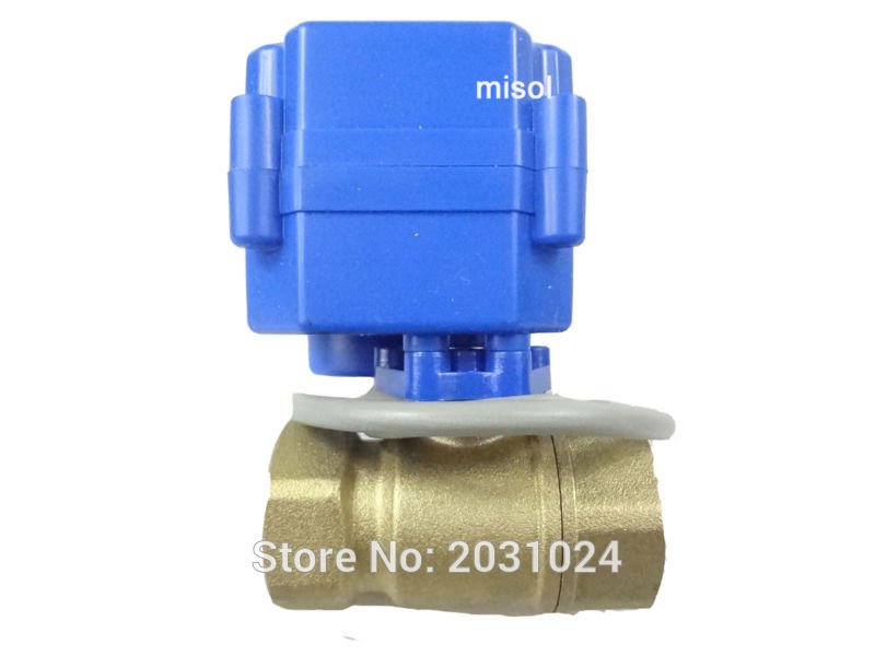 motorized valve brass, G3/4" DN20, 2 way, CR05, electrical valve, motorized ball valve