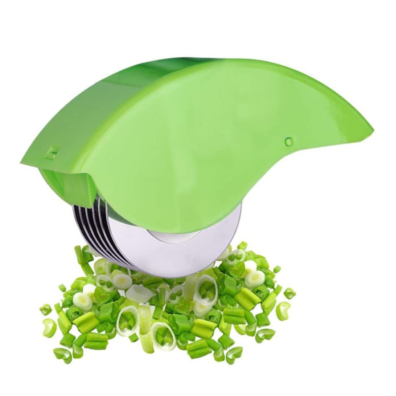 Herb Roller Mincer Vegetable Cutter Scroll Wheel Chopper Kitchen Gadgets Stainless Steel Onion Vegetable Tools Accessories