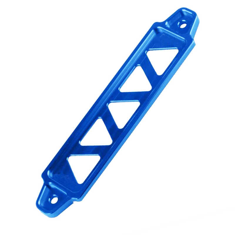 Svart, blå, röd, silver, lila 220mm/190mm bilbatteri fäste billet aluminium stag bar bilfäste batterihållare: Cuscoblue