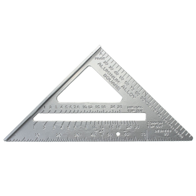 Aluminum Alloy Speed Square Combination Triangle Metric Ruler Carpenter's Protractor Miter Framing Measuring Tools Tape Measures