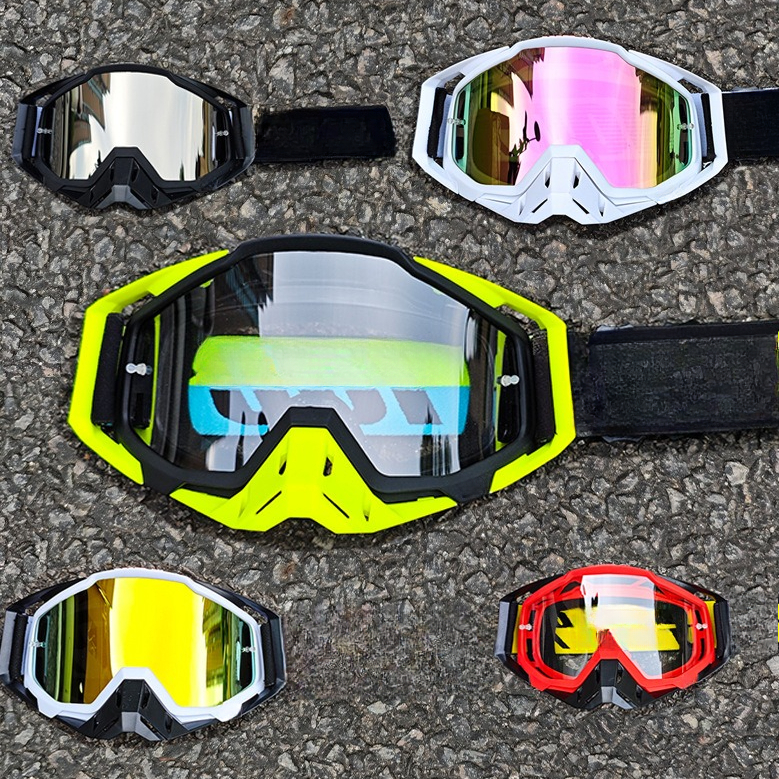 Motocrossglasögon motorcykelglasögon mask vindtät uv-skydd utomhus mtb klättring cykling sport skoter skidglasögon