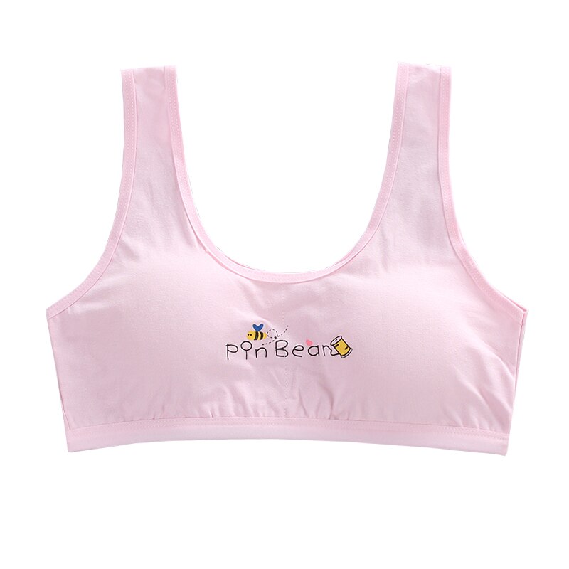Jenter bh undertøy låve tenåringetone tenåringe ung sport bomull/spandex stor jente bh 12-18y trening trådløs