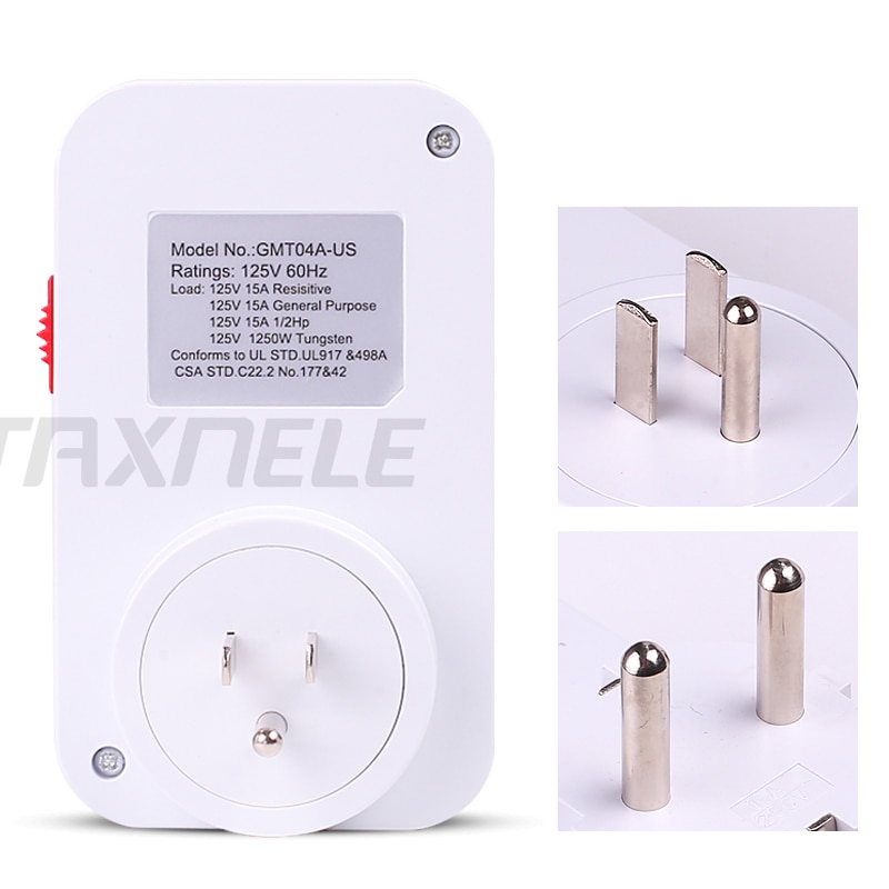 24 Hours Programmable Mechanical Mini Timer Switch Smart Countdown Switch Socket 230V 16A Universal Socket EU/US Socket